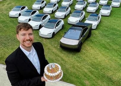 ¡mrbeast está de cumpleaños! el influencer regalará 26 autos tesla “1 por cada año de vida que ahora tengo”