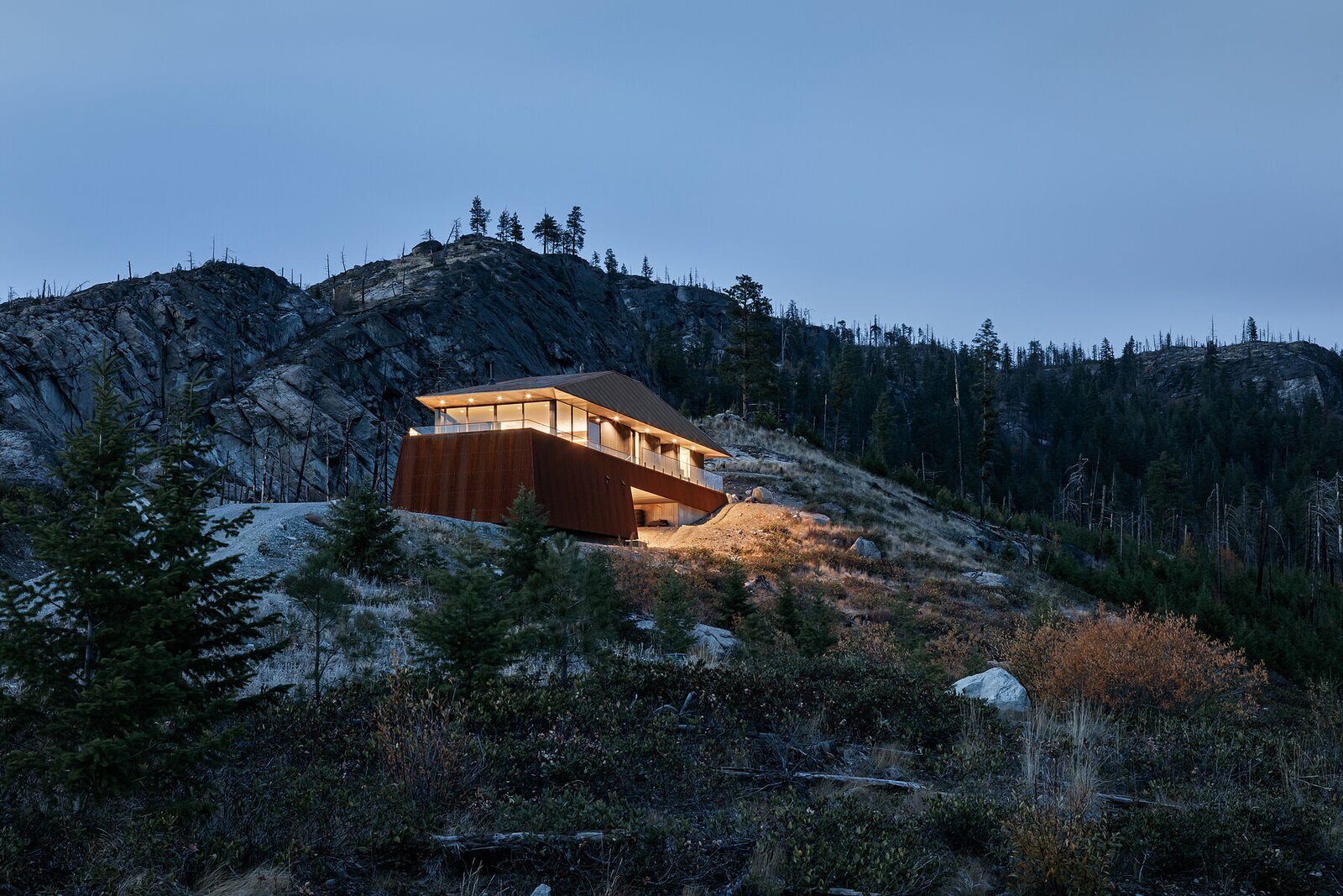 this remote canadian retreat is perfect for a homeowner who just wants to be left alone in nature