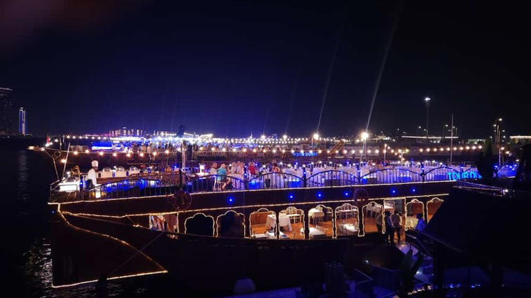 WATCH: Explore Dubai with a magical night time Dhow Cruise