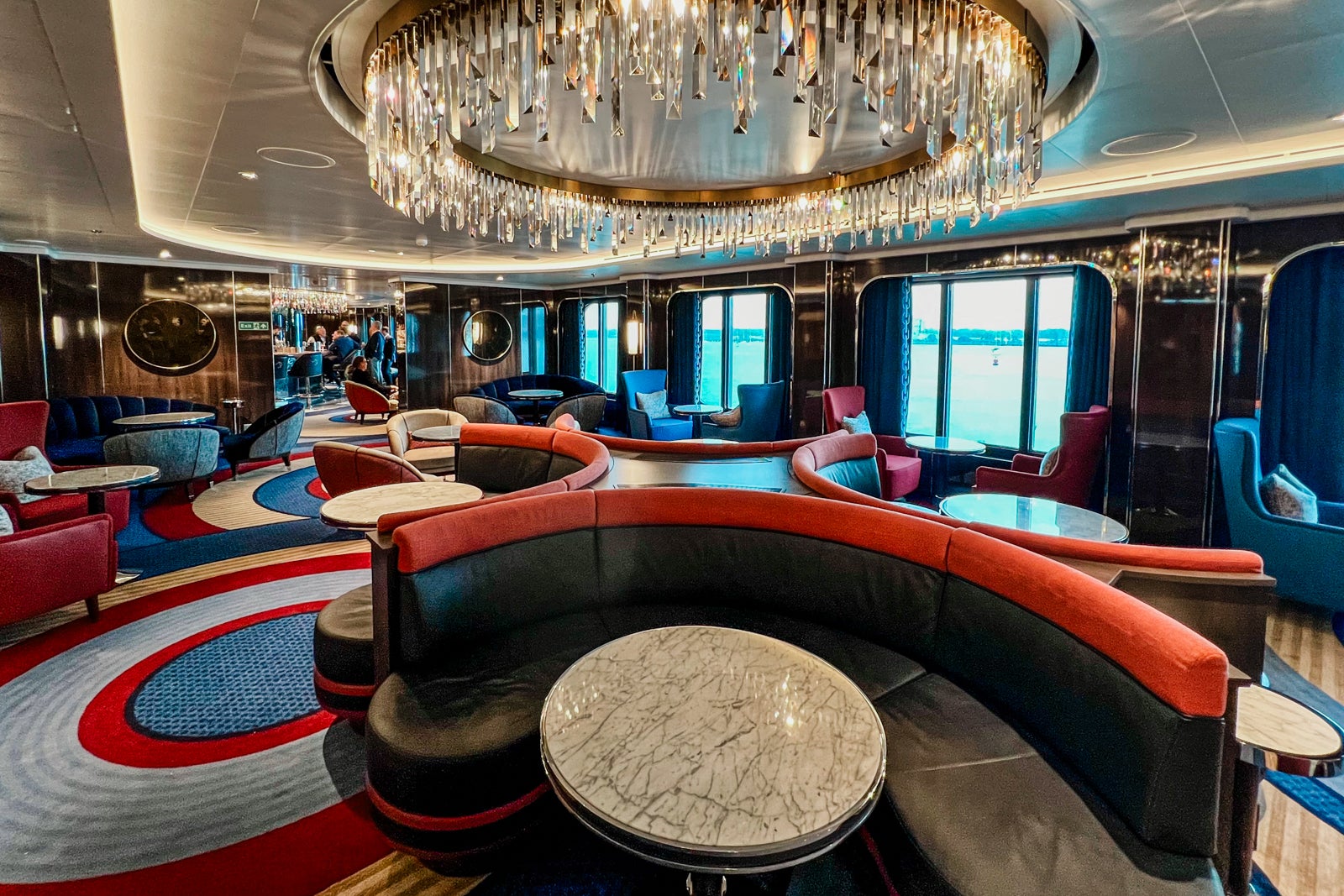 first photos: inside queen anne, the stunning new cruise ship from cunard