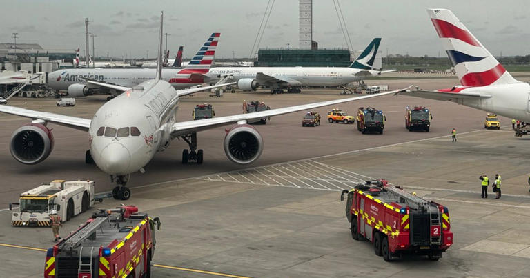 Chaos at Heathrow as two aircraft collide on the tarmac