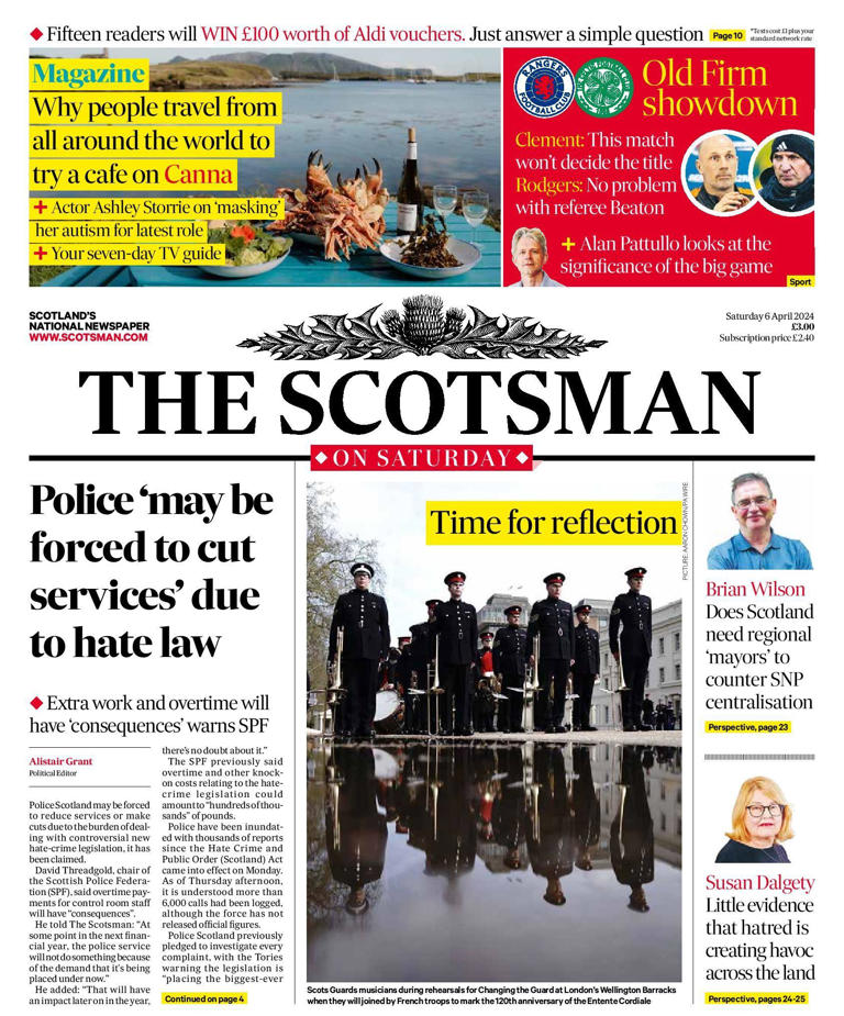 Scotland's papers: Hate crime workload fears and child poverty warning