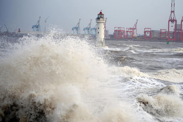 Dozens of flights cancelled as Storm Kathleen hits UK