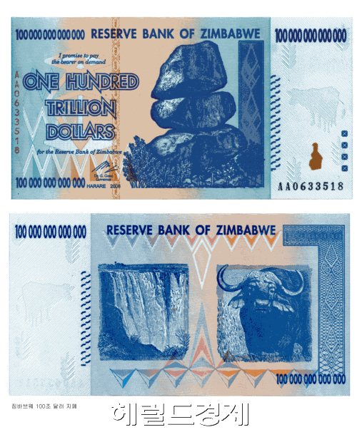 “100조 달러, 휴지조각 됐다”…짐바브웨, 새 화폐 'zig' 출시