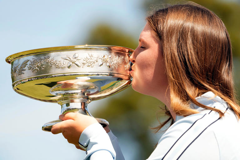 Local college golfer played as a marker during Augusta National Women's