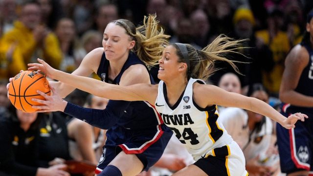 iowa, uconn was most-watched hoops game in espn history at 14.2m avg. viewers