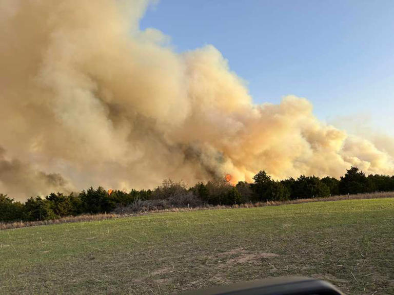 Evacuation order lifted for Sharon after large wildfire