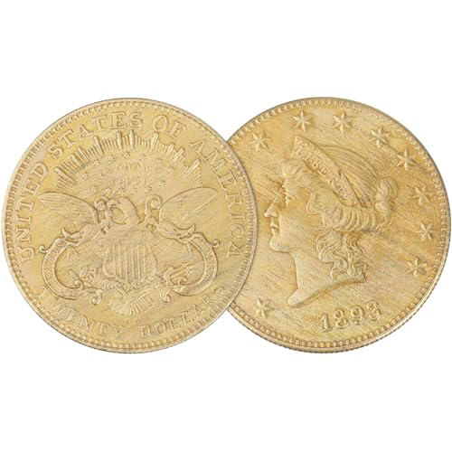 NUOBESTY 2pcs US Coins 1893 Liberty Head Twenty Dollars Commemorative ...