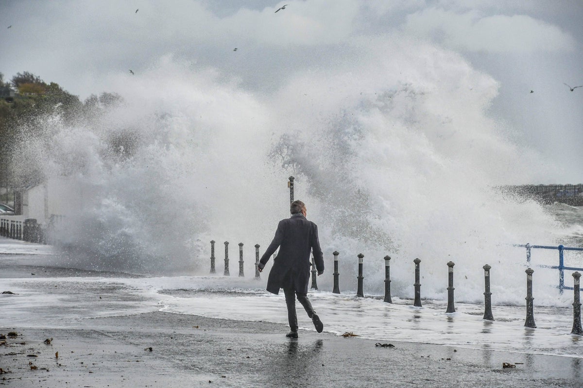 Flood Alerts And Wind Warnings Issued As Scotland Battles Storm Kathleen