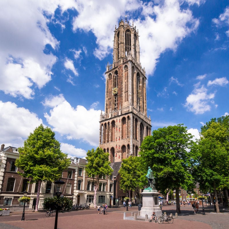 dom tower in utrecht on nice day