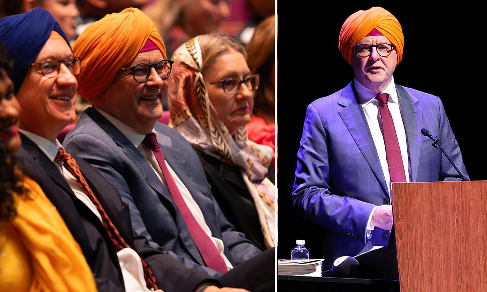 Why Anthony Albanese donned a traditional Sikh turban in Melbourne