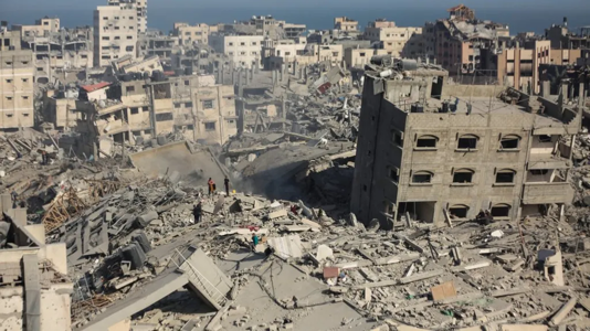 Seis meses depois do início da guerra, grande parte de Gaza está em ruínas