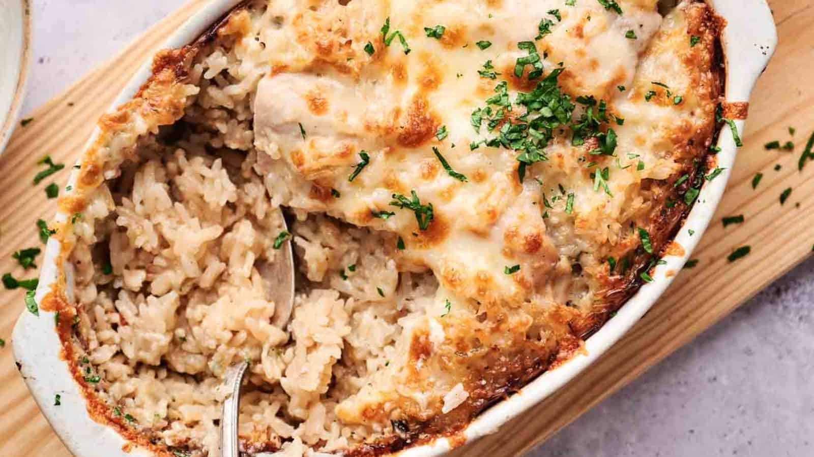 <p>Sometimes, all you need is a one-pot wonder, and Chicken and Rice Casserole is just that. This dish is a wholesome, comforting meal ideal for busy weeknights or lazy weekends.<br><strong>Get the Recipe: </strong><a href="https://www.pocketfriendlyrecipes.com/chicken-and-rice-casserole/?utm_source=msn&utm_medium=page&utm_campaign=msn">Chicken and Rice Casserole</a></p>