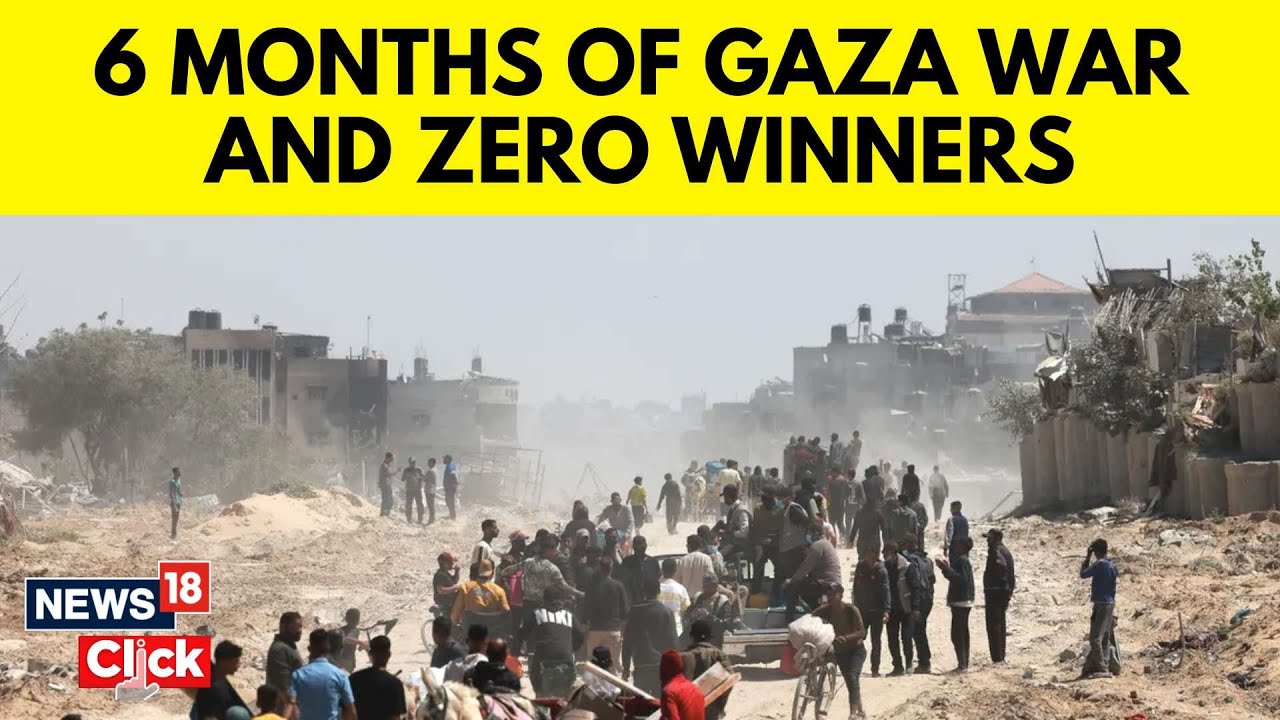 Israel Palestine Conflict | Six Months Of Gaza Israel Conflict | World News | Gaza News | N18V