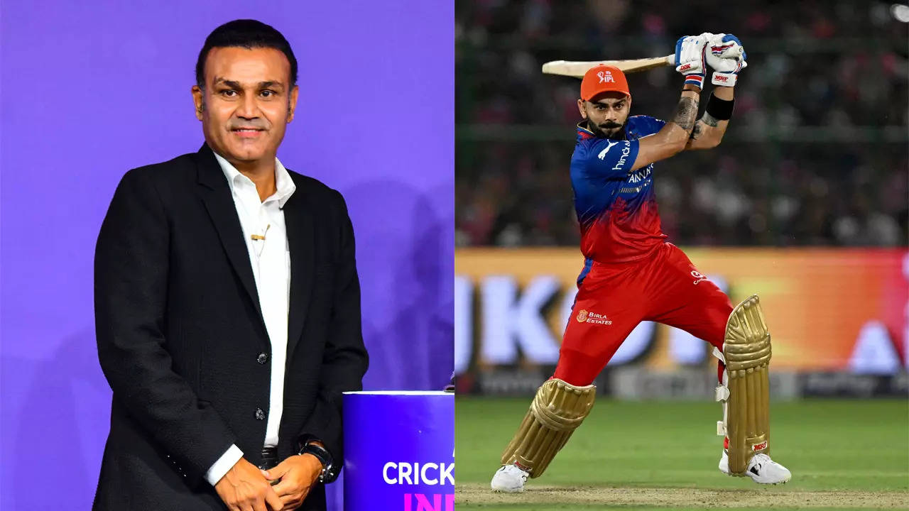 'he made a mistake there...': virender sehwag criticizes virat kohli's strike rate amid slowest-ton controversy