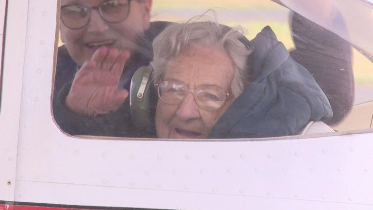 Cordelia Bennett celebrated her 101st trip around the sun with a trip closer to it.