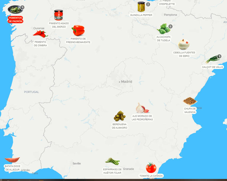 Las reinas del huerto: el mapa con las verduras más famosas de Europa y ...
