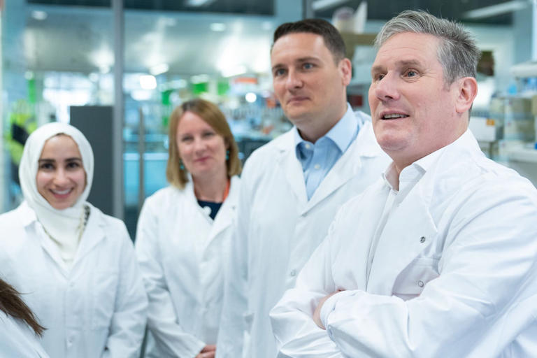 Starmer visit to biomedical research institute