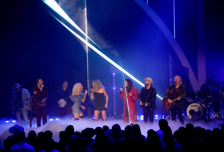 Sugarland and Little Big Town perform Sunday at the 2024 CMT Music Awards at the Moody Center in Austin, Texas.