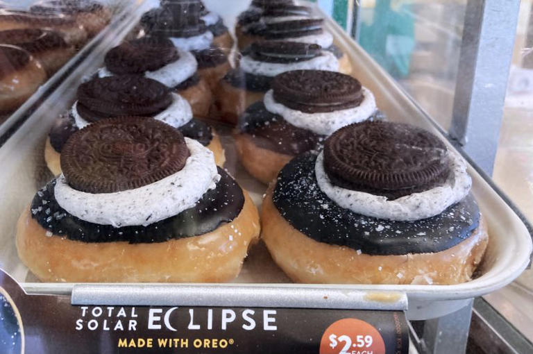 Get a limited edition eclipse donut at Krispy Kreme