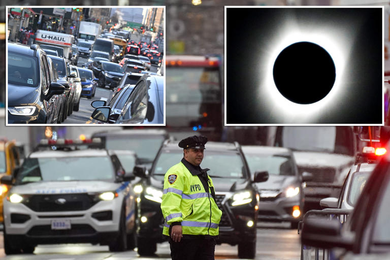 Total solar eclipse could mean total traffic nightmare in NY as Hochul warns motorists to pack water, snacks