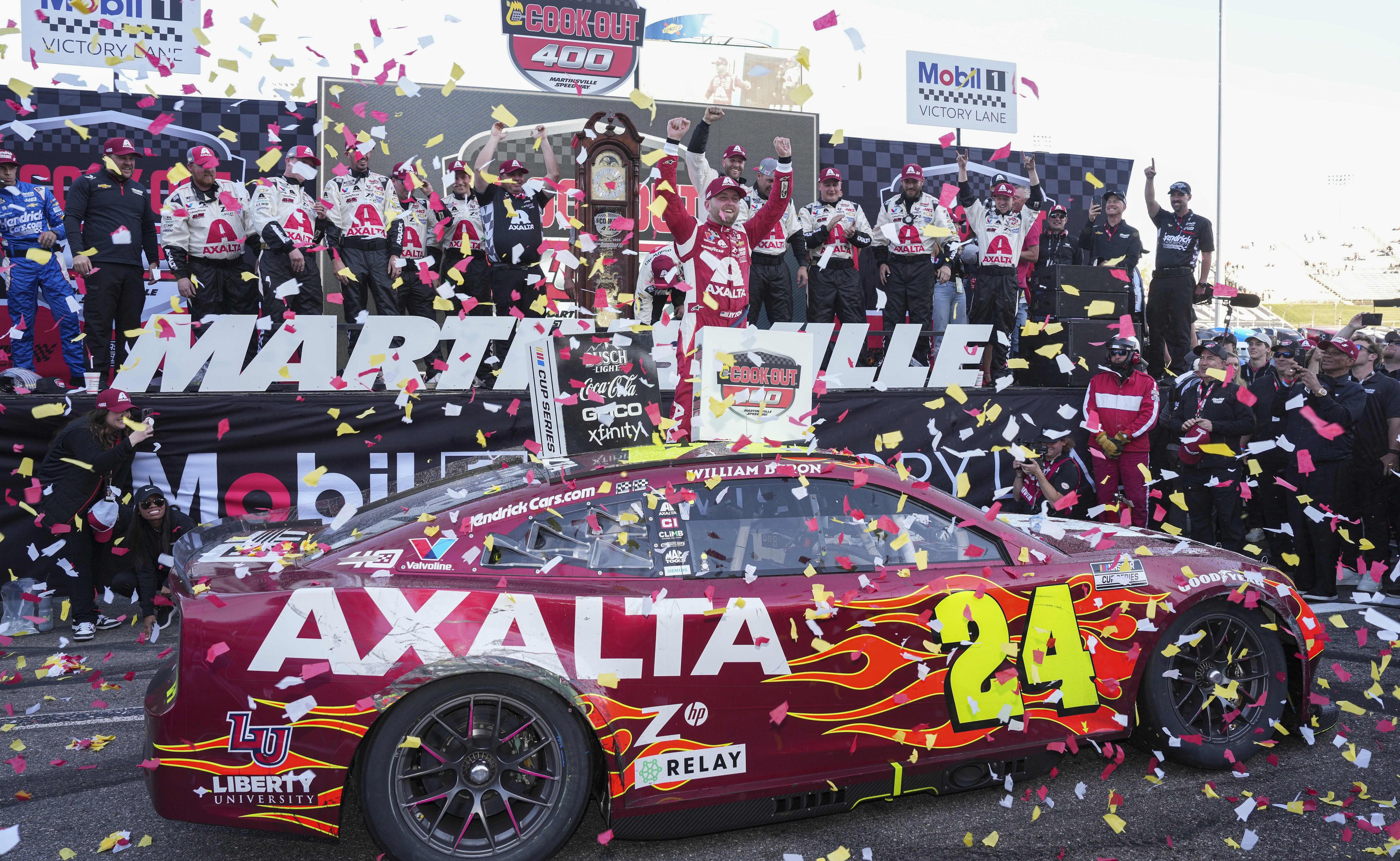 William Byron wins Cup Series race at Martinsville, full results and