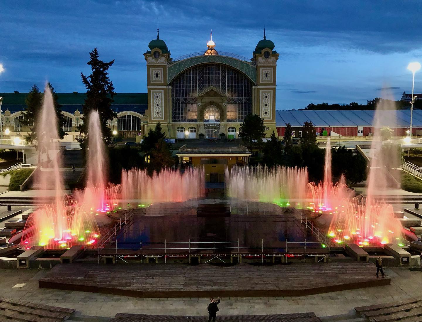 <p><span><span><span><span><span><span>The Křižíkova Fountain was designed by the Czech engineer František Křižík and was built for the 1891 Prague Industrial Exhibition. The fountain was not just a display of water and light; it featured intricate water jets, colorful lighting effects, and synchronized music performances. Its grandeur and beauty left spectators in awe, earning it the title of the "Czech Eiffel Tower."</span></span></span></span></span></span></p>  <p><span><span><span><span><span><span>In 1891, the fountain used 26 arc lamps as well as 50 water jets. The fountain was renovated almost 100 years later and opened to the public on May 15th, 1991. Today, the Křižíkova Fountain is used for short-term events, such as concerts, shows, and plays. The fountain uses 1,300 lights, almost 3,000 water jets, and 49 water pumps.</span></span></span></span></span></span></p>