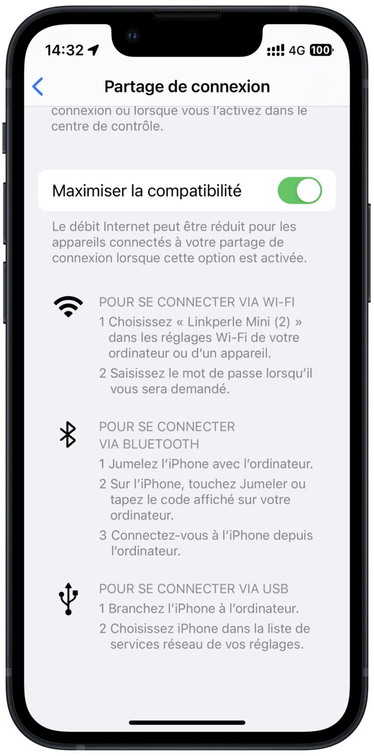 Comment faire un partage de connexion sur un smartphone Android ou iPhone