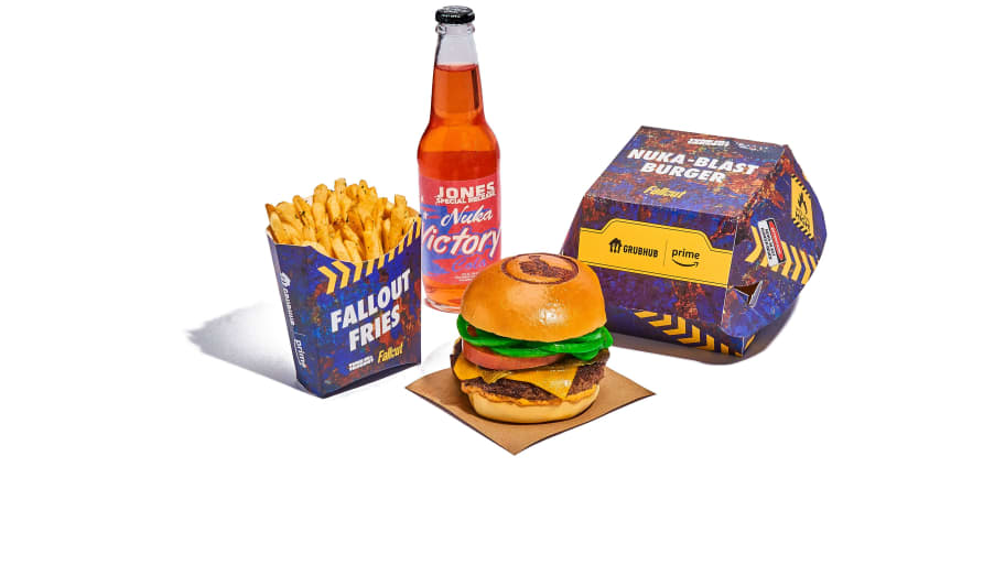 amazon, grubhub drops a nuka-blast burger meal for fallout fans
