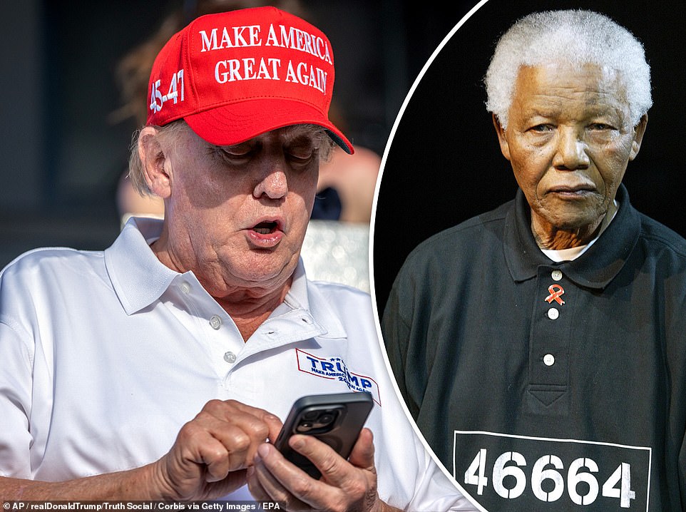 Trump says it will be an 'honor' to be the 'modern day Nelson Mandela'