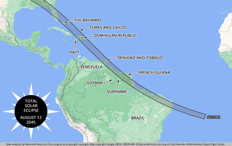 2044 solar eclipse path: See where in US totality hits in next eclipse