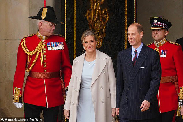 Duchess Sophie looks effortlessly regal in a cream coat