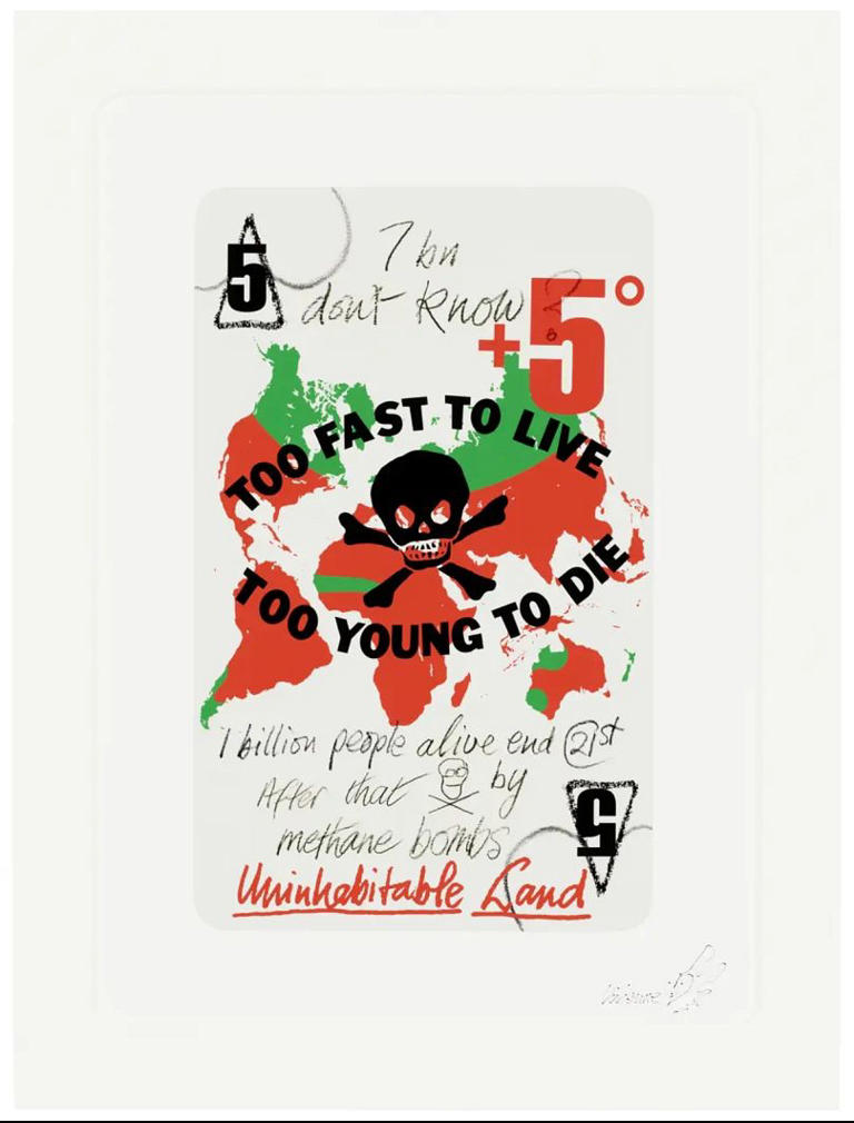 Vivienne Westwood playing cards to go under the hammer for Greenpeace