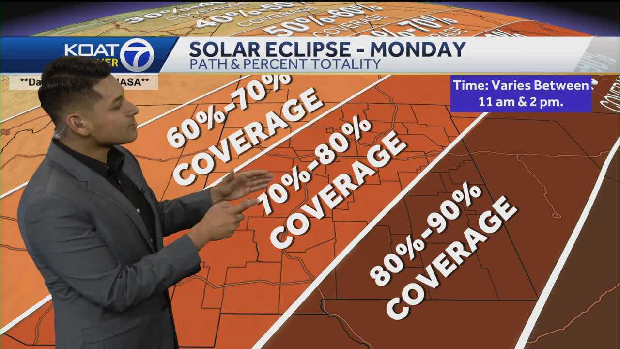 INTERACTIVE MAP: Here's how much of the eclipse you'll see in New Mexico