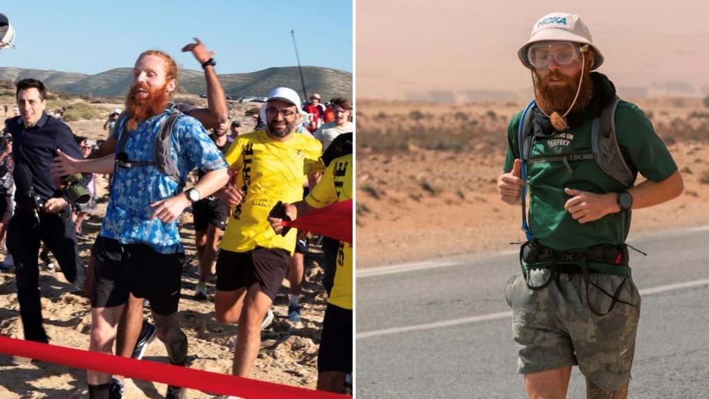 man completes run across the length of africa after gruelling year-long trek