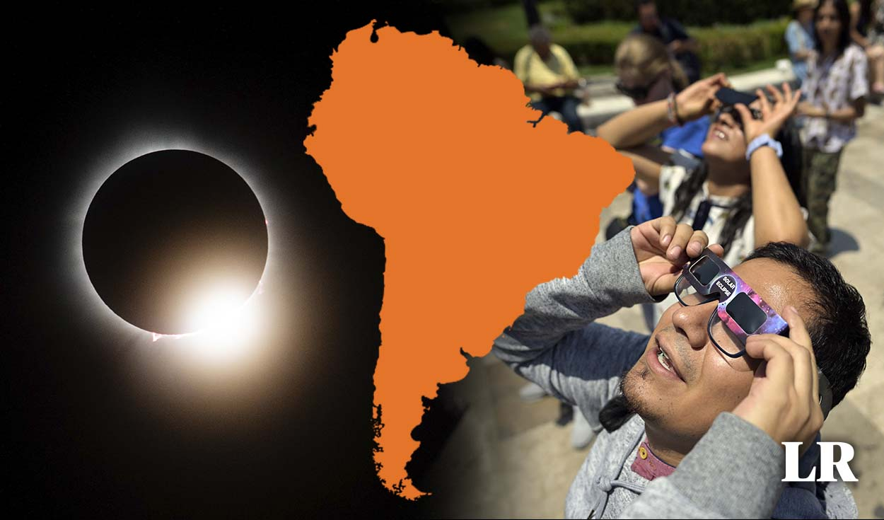 los únicos países de sudamérica que verán el siguiente eclipse solar este 2024