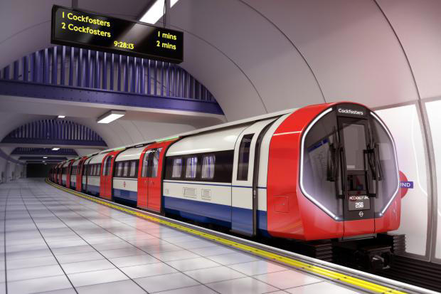 The new Piccadilly Line trains, designed in partnership with Siemens Mobility. (Image: PA)