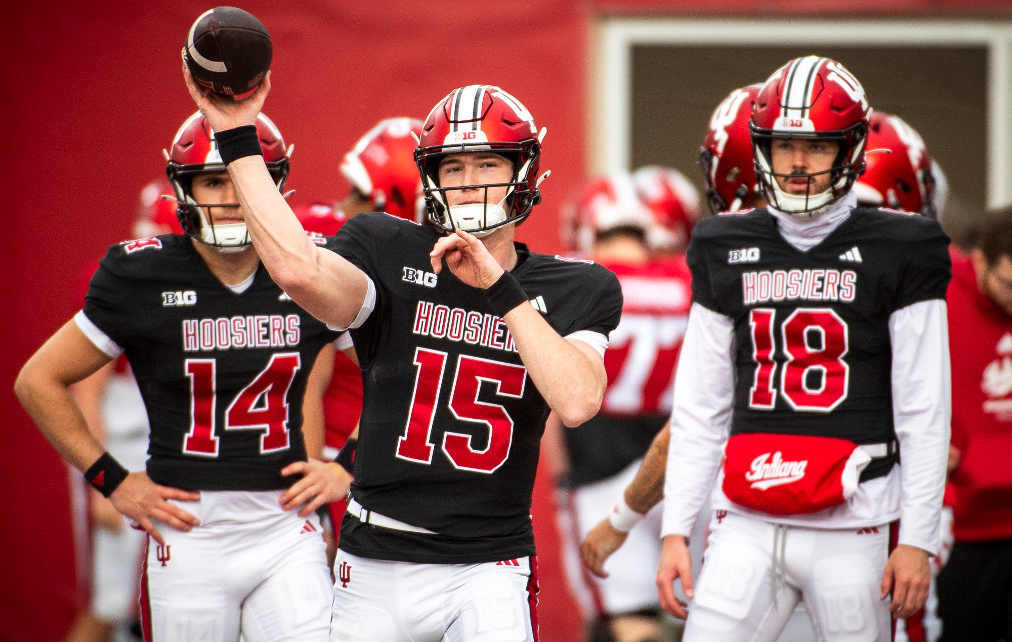 Indiana Football Spring Game Spotlights Kurtis Rourke As QB1