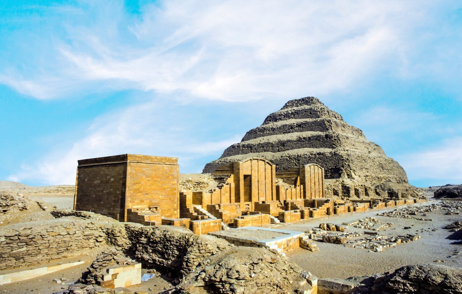 <p class="wp-caption-text">Image Credit: Shutterstock / travelview</p>  <p><span>Saqqara, located just south of Cairo, is one of Egypt’s most significant archaeological sites, serving as the necropolis for the ancient capital of Memphis. The site is home to the Step Pyramid of Djoser, the world’s oldest complete stone building complex, marking a revolutionary architectural design advance. Saqqara’s broad expanse contains countless tombs and burial sites, offering insights into ancient Egyptian mortuary practices and beliefs. The site’s importance lies in its architectural innovations and the wealth of art, hieroglyphs, and artifacts that provide a detailed record of life and death in ancient Egypt.</span> </p>