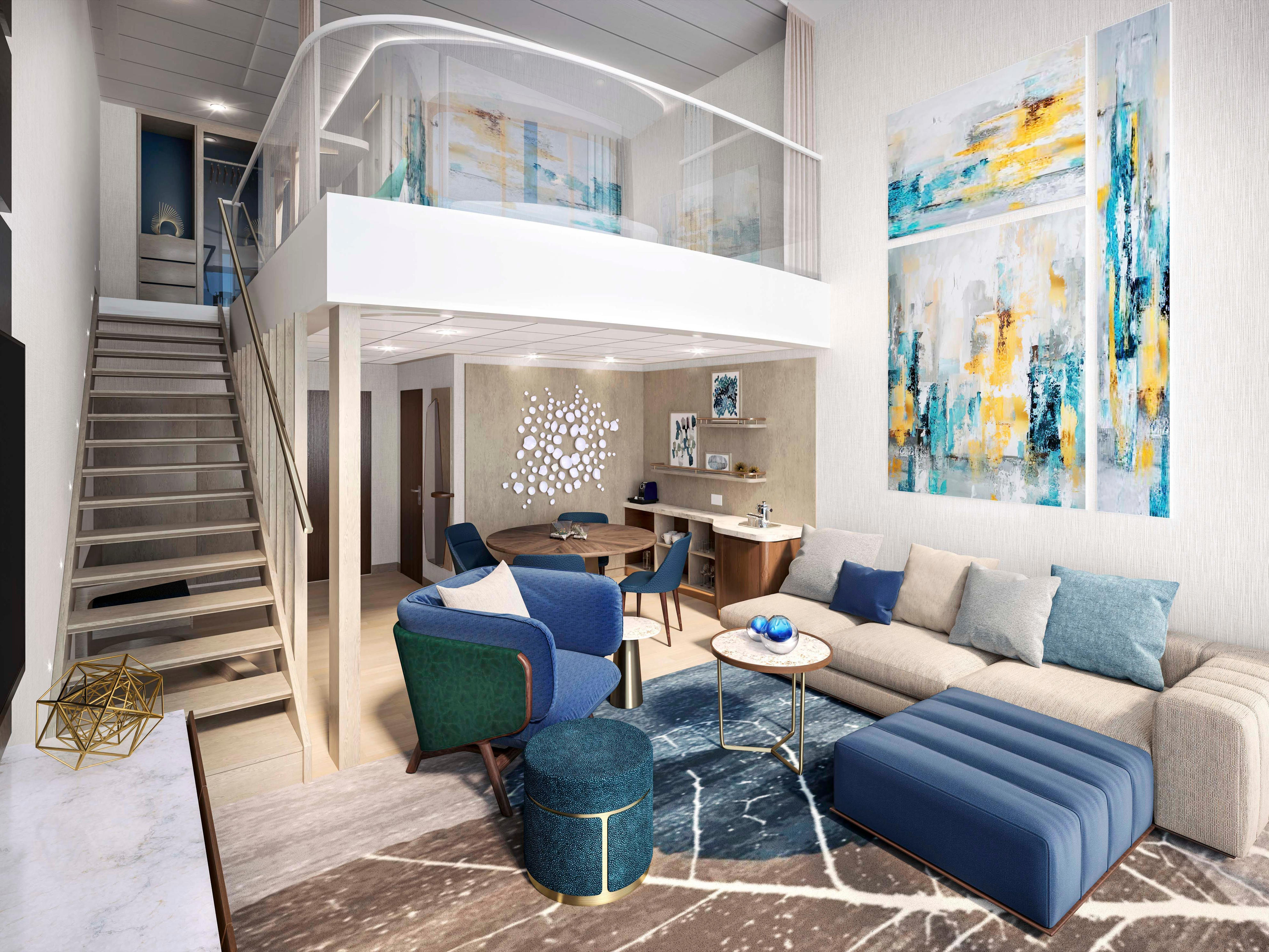 <p>Guests in the most luxurious suites also get Starlink WiFi, laundry services, the best seats for on board shows, and a "Royal Genie" to help plan their trip.</p>