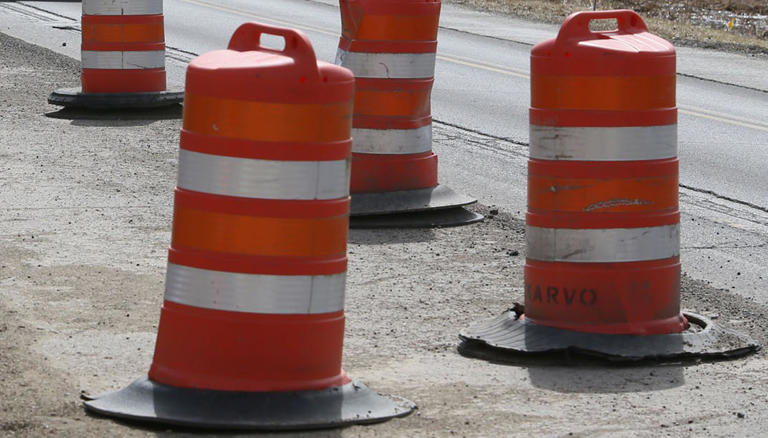 Traffic is impacted by road work in Marion on East Center Street and Hane Avenue.