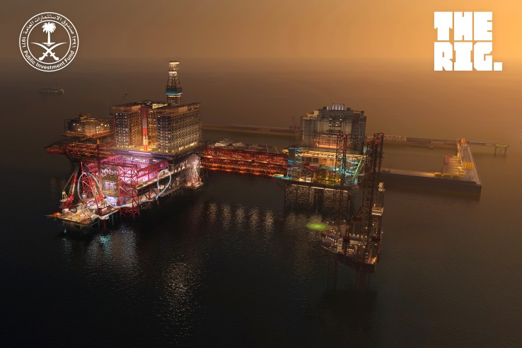 Inside the $5 billion floating theme park built on an offshore oil rig