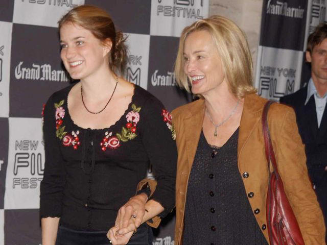 Arnaldo Magnani/Getty Jessica Lange and Shura Baryshnikov attend the U.S. premiere of Pedro Almodovar's "Talk to Her" on October 13, 2002 in New York City.
