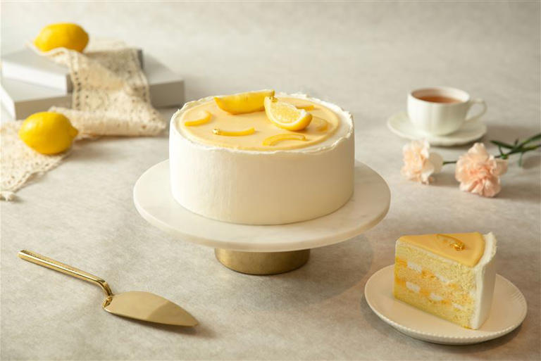 煙波國際光觀集團-萌檬沁檸奶霜蛋糕。（圖／飯店旅宿業者提供）