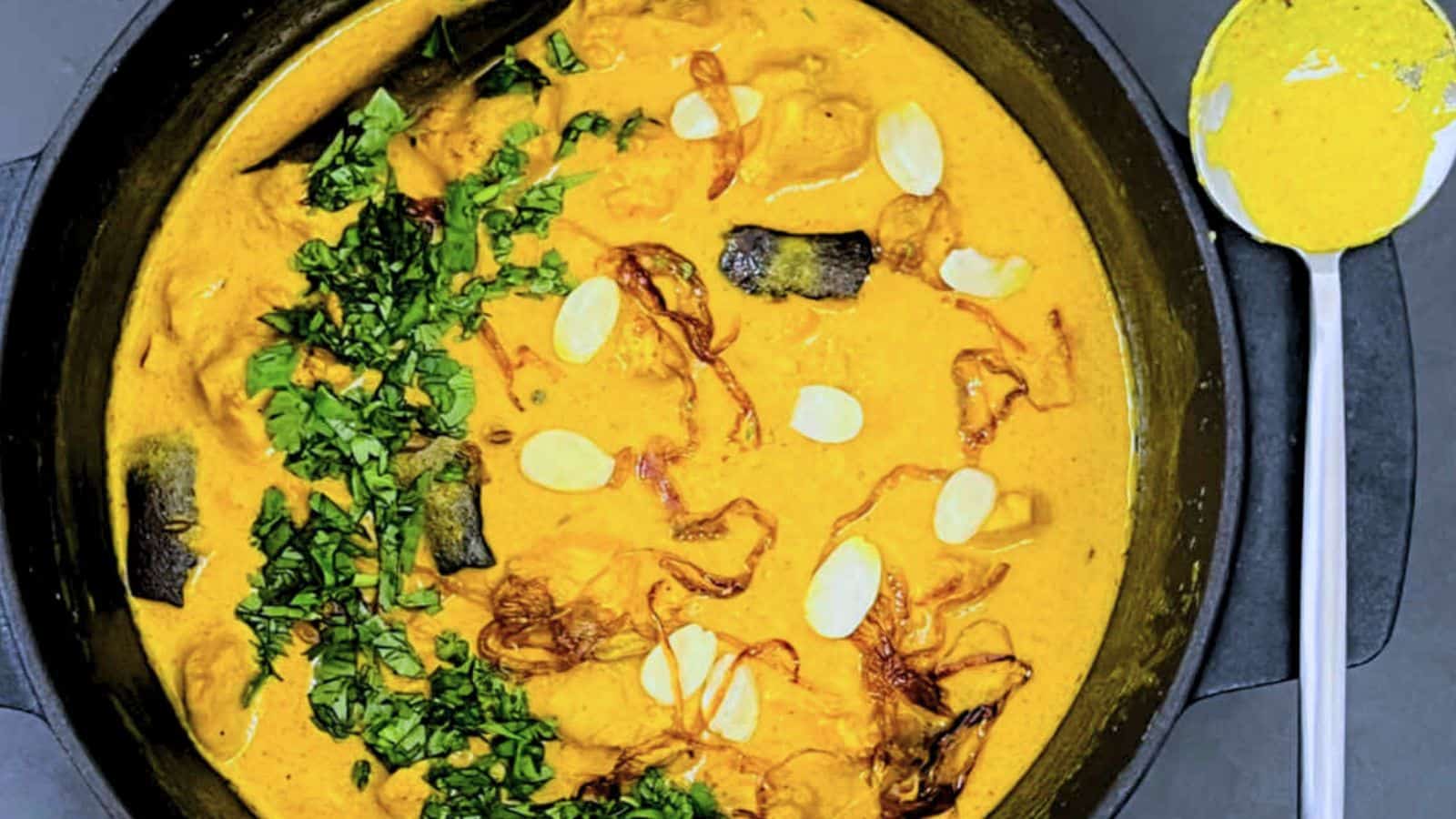 <p>Want something creamy and comforting? Our Chicken Korma recipe is the answer! Tender chicken simmered in a rich, spiced sauce is sure to warm you up on chilly evenings. With its satisfying flavors and easy preparation, it's no wonder this dish is a weeknight favorite among home cooks.<br><strong>Get the Recipe: </strong><a href="https://easyindiancookbook.com/chicken-korma/?utm_source=msn&utm_medium=page&utm_campaign=msn">Chicken Korma</a></p>