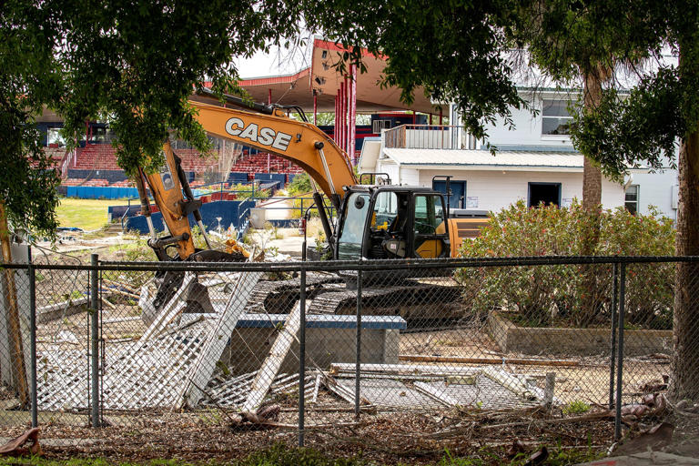 Demolition of historic Florida stadium underway