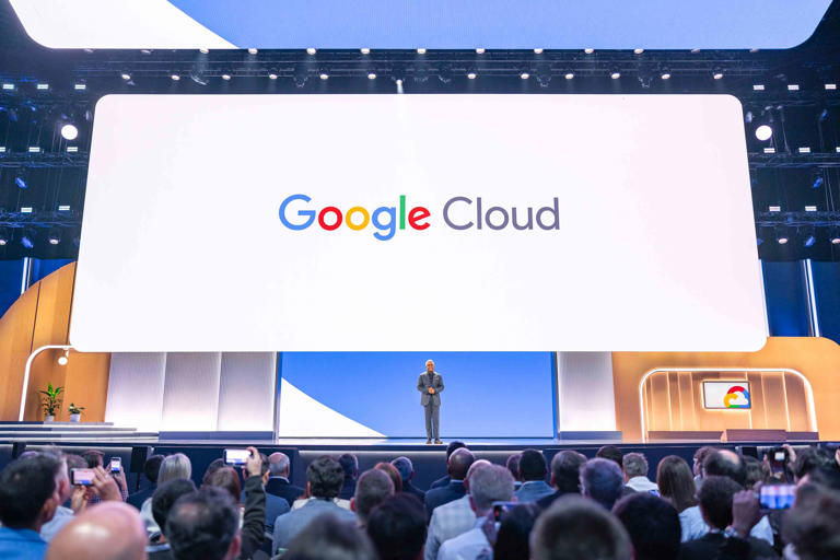 Google Google Cloud CEO Thomas Kurian at Google Next 2024 in Las Vegas, Nevada on April 9, 2024.