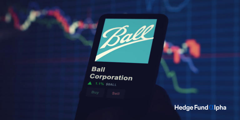 Ball Corp logo on a phone