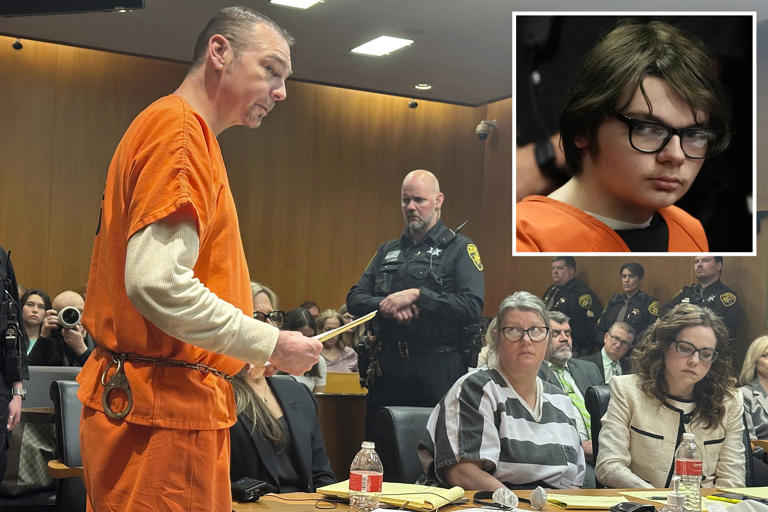 Ethan Crumbley’s parents sentenced to up to 15 years for son’s fatal school shooting