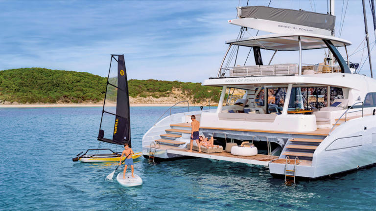 Guests can enjoy water sports while sailing on Spirit of Ponant